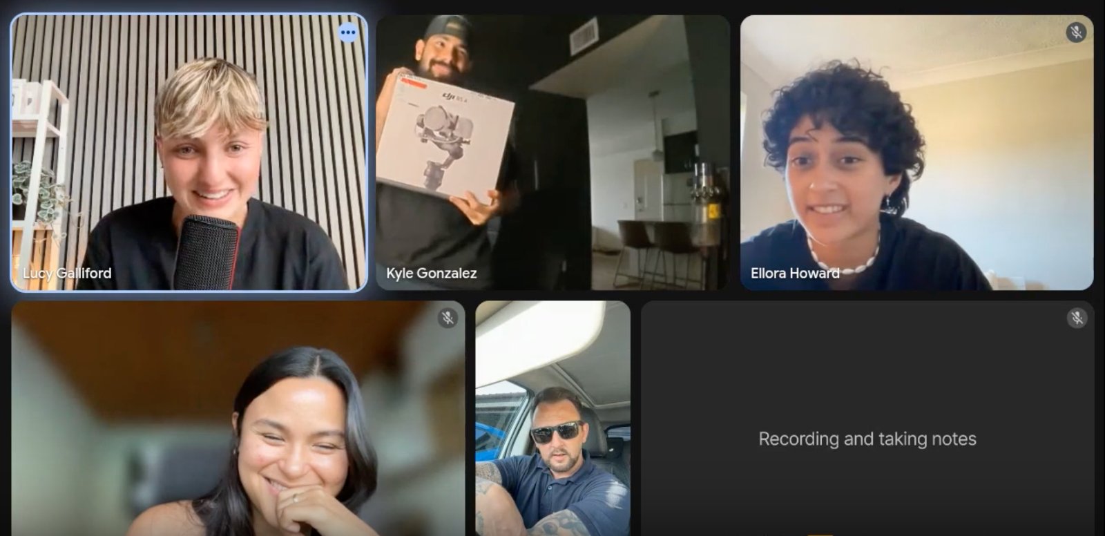 Live group call with academy members